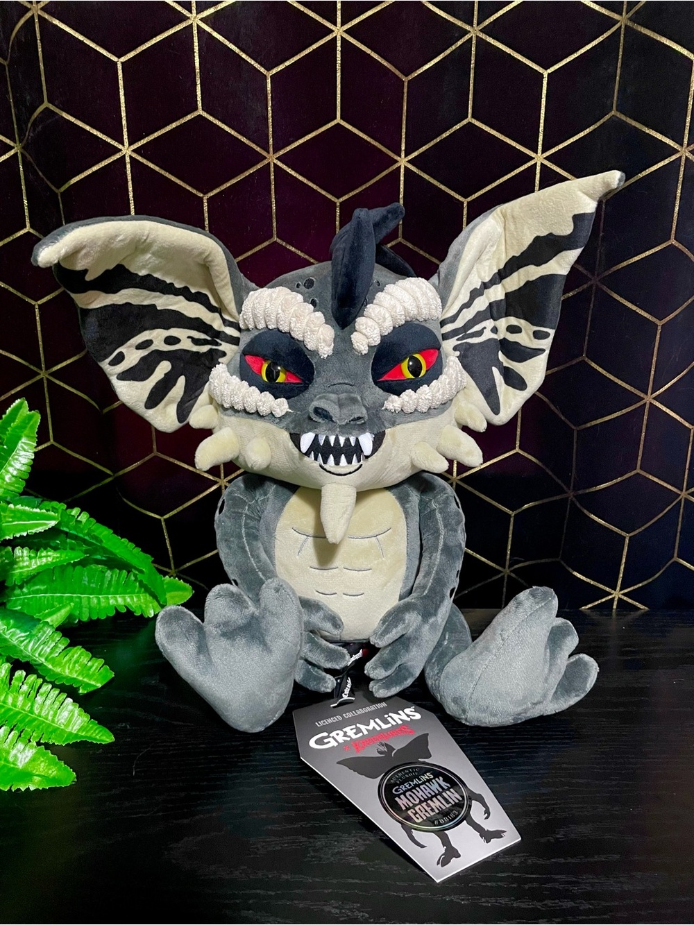 Killstar x Gremlins Collaboration Mohawk Mogwai Gothic Plush Limited Edition